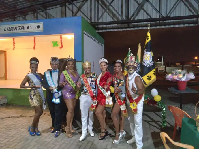 Passistas foliões da LICABBV preparados para o Carnaval 2021.